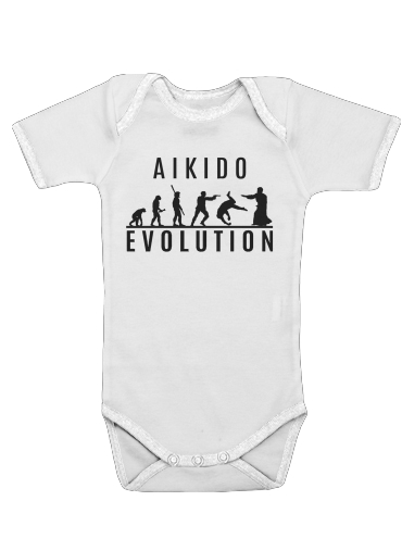  Aikido Evolution para bodysuit bebê manga curta