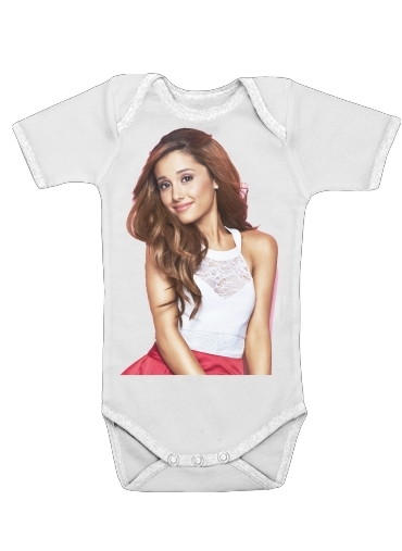  Ariana Grande para bodysuit bebê manga curta