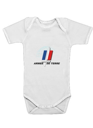  Armee de terre - French Army para bodysuit bebê manga curta