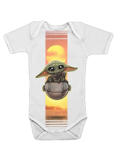  Baby Yoda para bodysuit bebê manga curta
