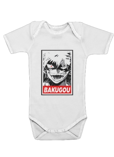  Bakugou Suprem Bad guy para bodysuit bebê manga curta