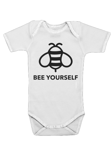  Bee Yourself Abeille para bodysuit bebê manga curta