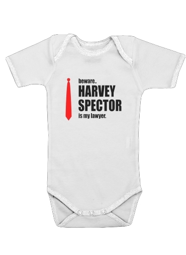  Beware Harvey Spector is my lawyer Suits para bodysuit bebê manga curta
