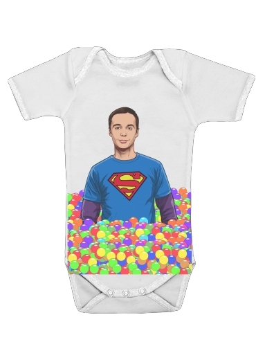  Big Bang Theory: Dr Sheldon Cooper para bodysuit bebê manga curta