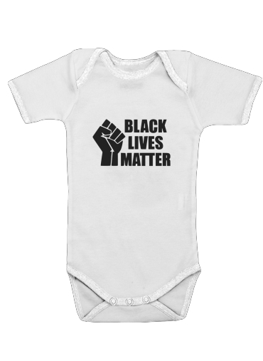  Black Lives Matter para bodysuit bebê manga curta