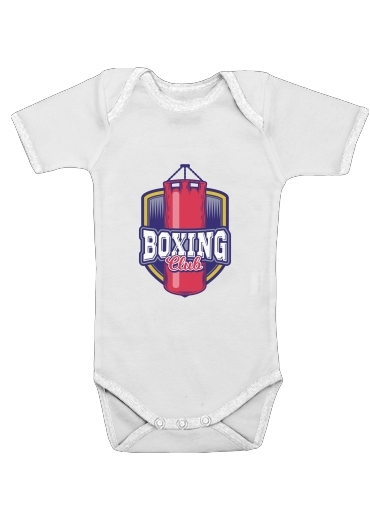  Boxing Club para bodysuit bebê manga curta