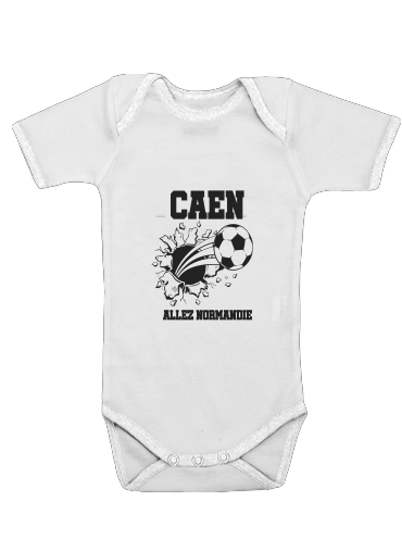  Caen Futbol Home para bodysuit bebê manga curta