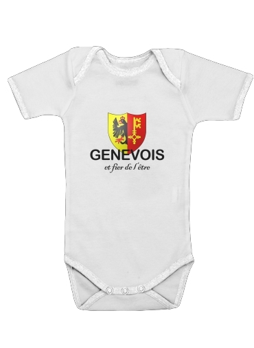  Canton de Geneve para bodysuit bebê manga curta