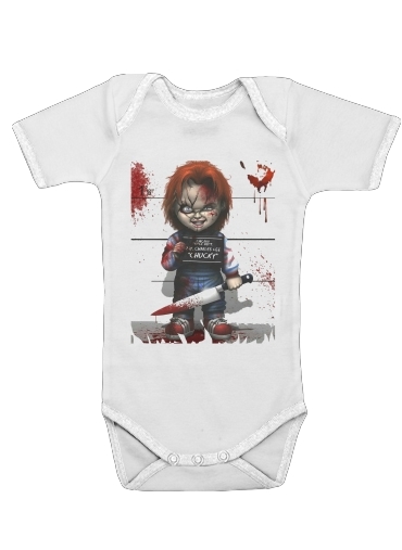 Chucky A boneca que mata para bodysuit bebê manga curta