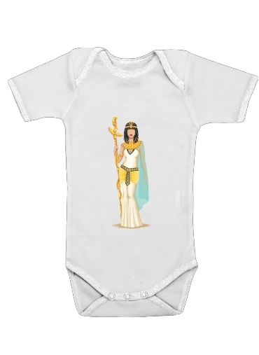  Cleopatra Egypt para bodysuit bebê manga curta