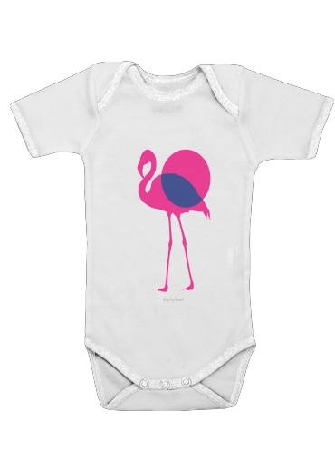  FlamingoPOP para bodysuit bebê manga curta