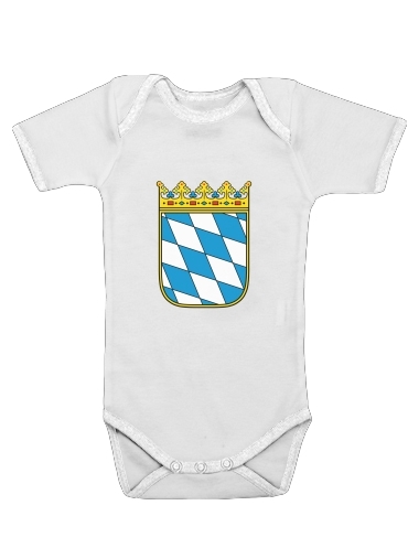  Freistaat Bayern para bodysuit bebê manga curta
