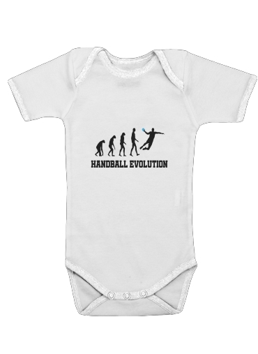  Handball Evolution para bodysuit bebê manga curta