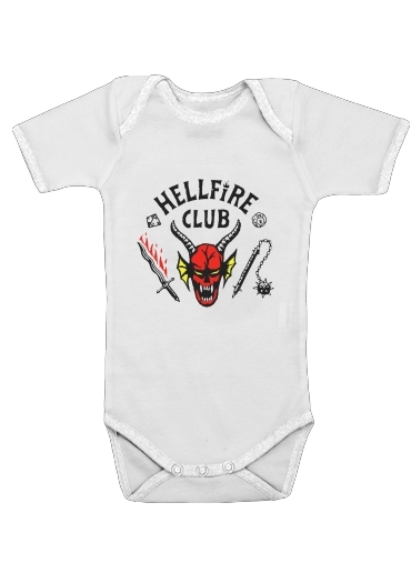  Hellfire Club para bodysuit bebê manga curta
