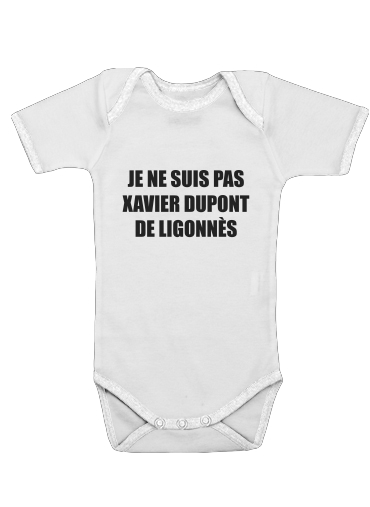 Je ne suis pas Xavier Dupont De Ligonnes Criminel para bodysuit bebê manga curta