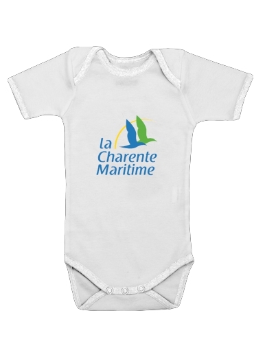  La charente maritime para bodysuit bebê manga curta