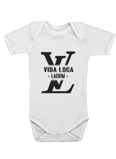  LaCrim Vida Loca Elegance para bodysuit bebê manga curta