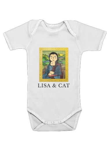  Lisa And Cat para bodysuit bebê manga curta