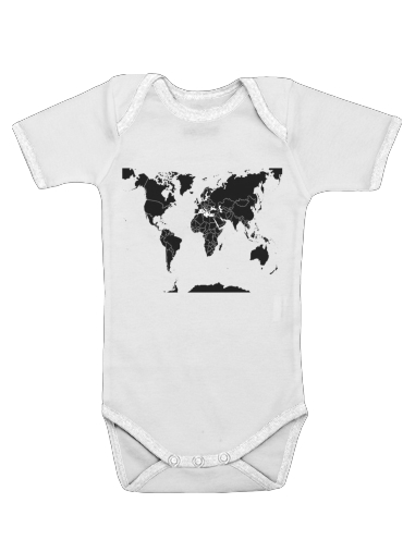 Onesies Baby Mundo mapa