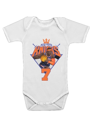  NBA Stars: Carmelo Anthony para bodysuit bebê manga curta