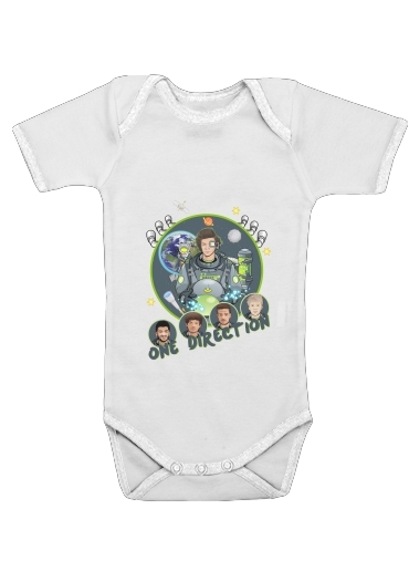  Outer Space Collection: One Direction 1D - Harry Styles para bodysuit bebê manga curta
