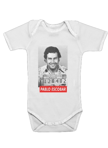  Pablo Escobar para bodysuit bebê manga curta