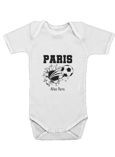  Paris Futbol Home 2018 para bodysuit bebê manga curta
