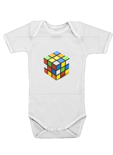  Rubiks Cube para bodysuit bebê manga curta