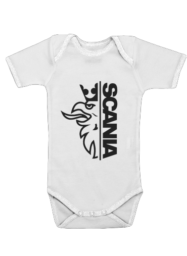  Scania Griffin para bodysuit bebê manga curta