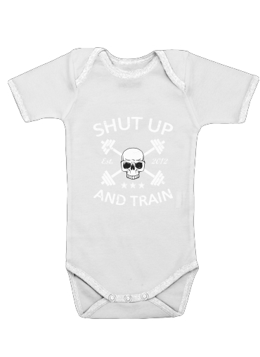  Shut Up and Train para bodysuit bebê manga curta