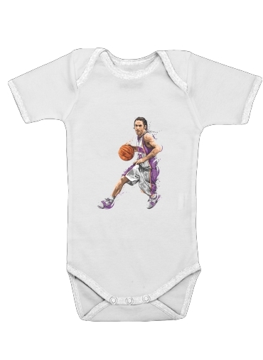  Steve Nash Basketball para bodysuit bebê manga curta