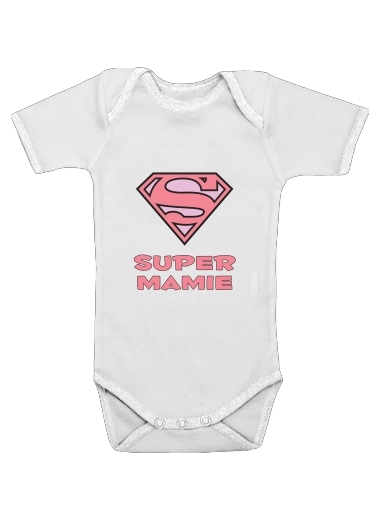  Super Mamie para bodysuit bebê manga curta