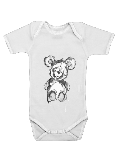  Teddy Bear para bodysuit bebê manga curta