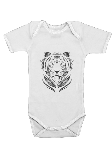  Tiger Grr para bodysuit bebê manga curta