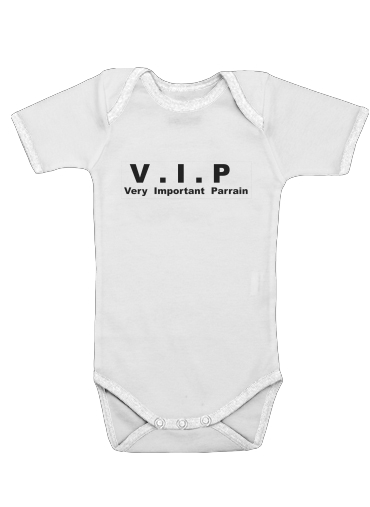  VIP Very important parrain para bodysuit bebê manga curta