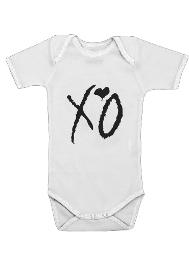  XO The Weeknd Love para bodysuit bebê manga curta