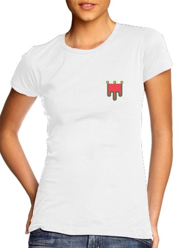 Auvergne para T-shirt branco das mulheres
