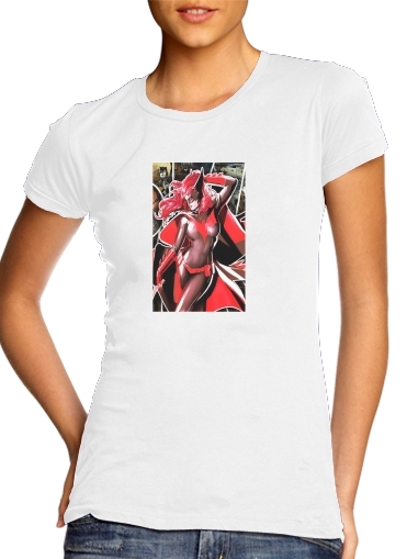  Batwoman para T-shirt branco das mulheres