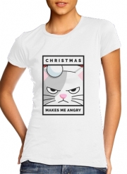 T-Shirts Christmas makes me Angry cat