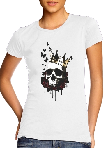  El Rey de la Muerte para T-shirt branco das mulheres