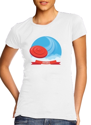  Frisbee Activity para T-shirt branco das mulheres