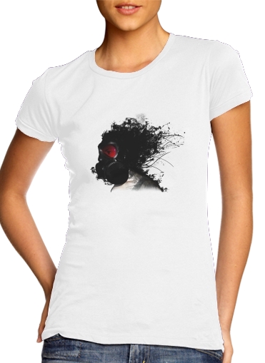  Ghost Warrior para T-shirt branco das mulheres