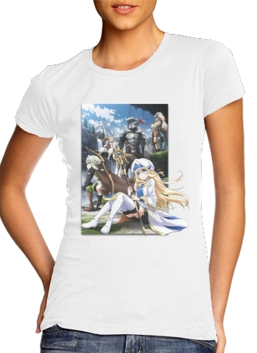  Goblin Slayer para T-shirt branco das mulheres