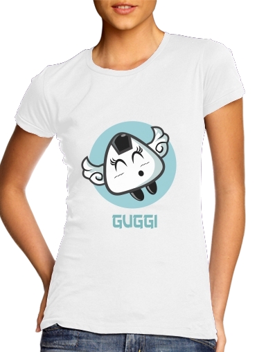  Guggi para T-shirt branco das mulheres