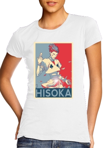  Hisoka Propangada para T-shirt branco das mulheres