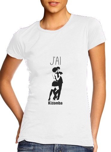  Kizomba Danca para T-shirt branco das mulheres