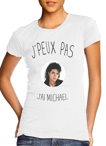 purple- Je peux pas jai Michael Jackson para T-shirt branco das mulheres