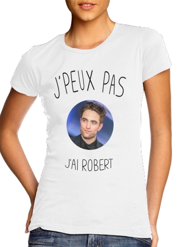  Je peux pas jai Robert Pattinson para T-shirt branco das mulheres