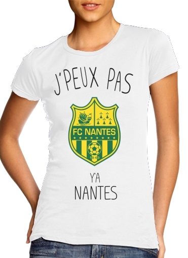  Je peux pas ya Nantes para T-shirt branco das mulheres