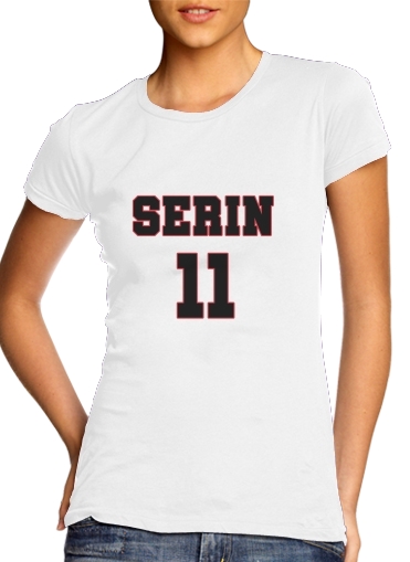  Kuroko Seirin 11 para T-shirt branco das mulheres